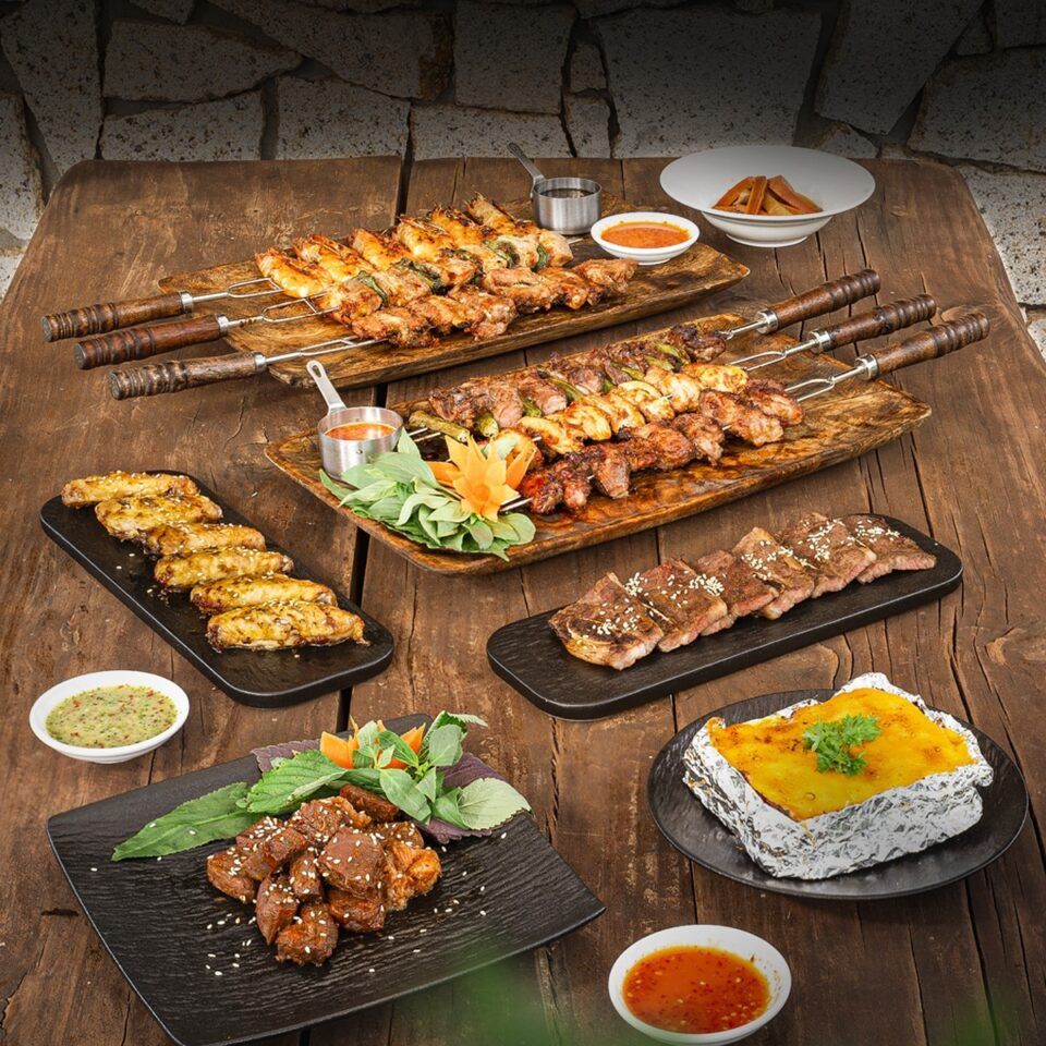 Khám phá menu BBQ - Đồ nướng ngoài trời tại Hami Garden