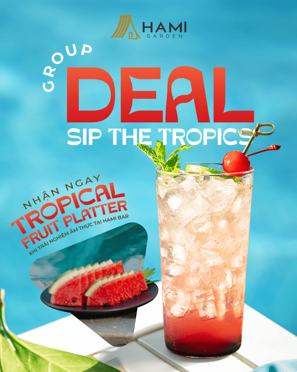 Tặng “Tropical Fruit Platter” khi trải nghiệm ẩm thực tại Hami Bar