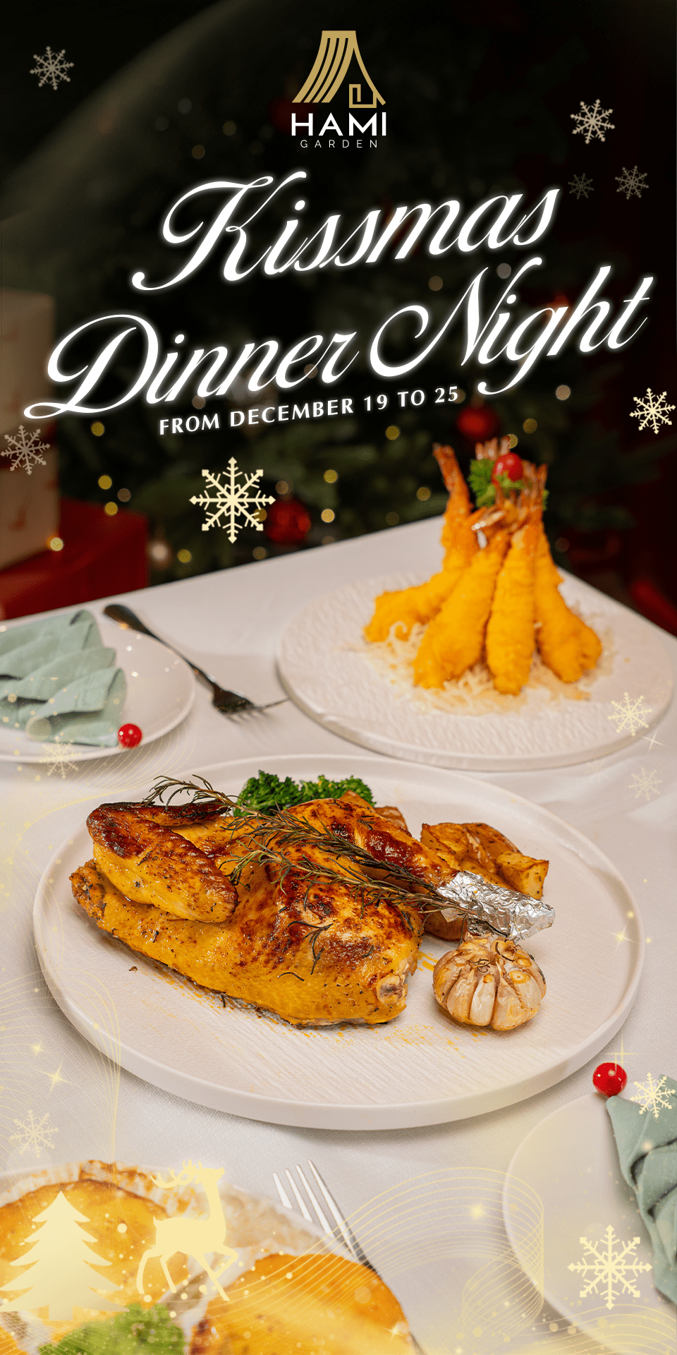 Đêm tiệc Giáng Sinh - Kissmas Dinner Night with Hami Garden.