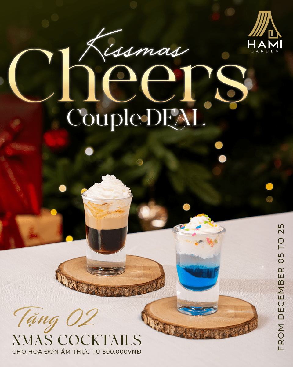 Tận hưởng hương vị Cocktail Shot mùa Giáng Sinh tại Hami