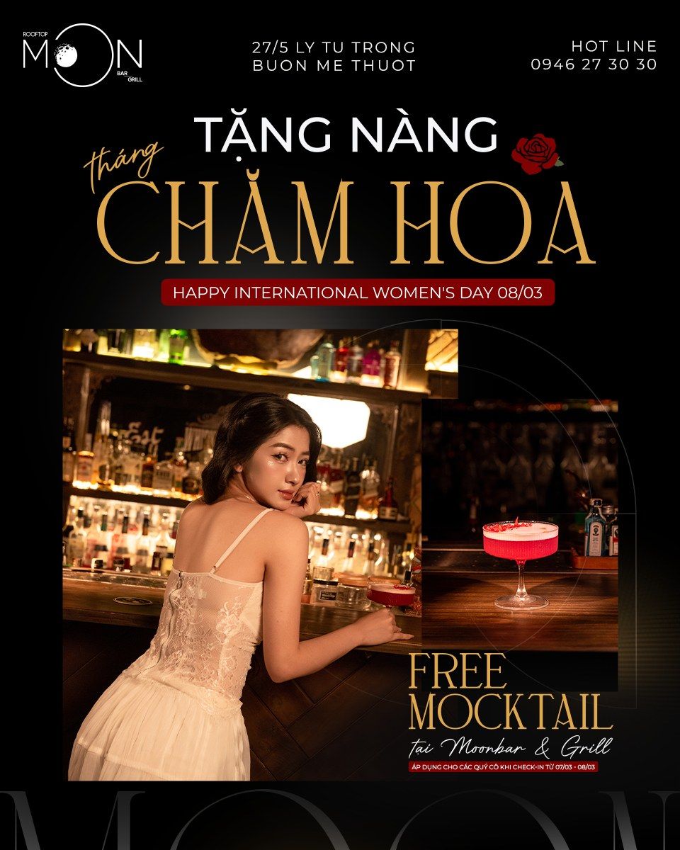 Happy International Women's Day with Moon Bar & Grill