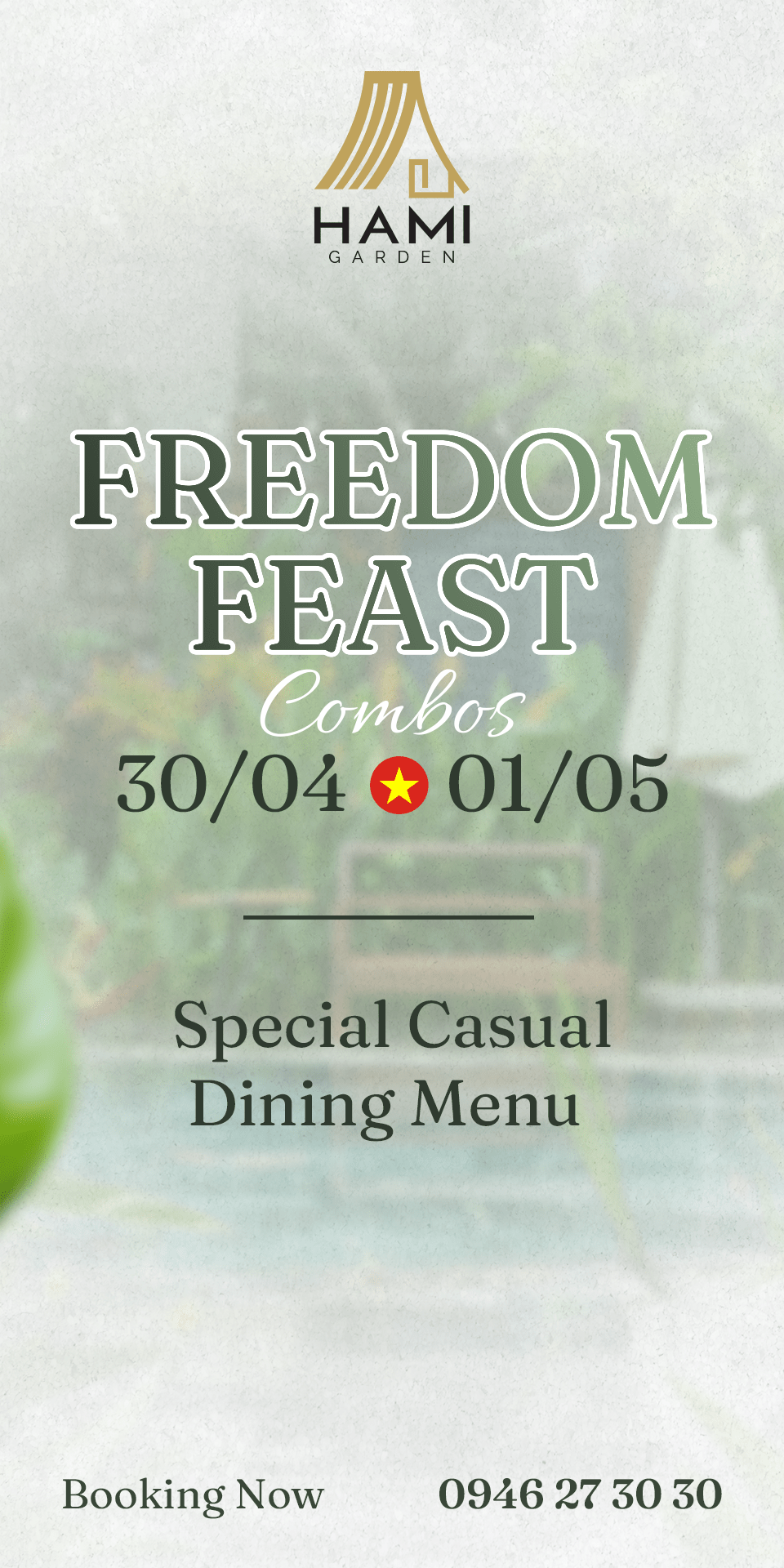 Freedom Feast Combos BBQ 30/4 - 1/5 tại Hami Garden