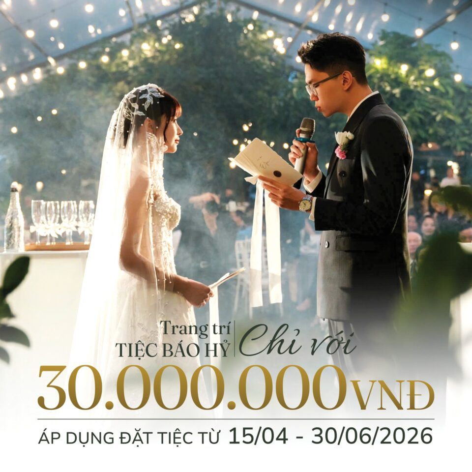 Trang trí tiệc báo hỷ chị với 30.000.000VNĐ tại Hami Garden