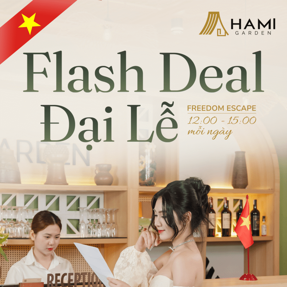 Flash Sale Đại Lễ chốt deal phòng giá hời cùng Hami Garden