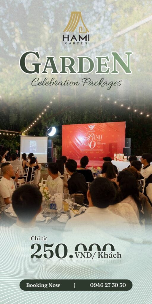 ƯU ĐÃI TIỆC NGOÀI TRỜI - GARDEN CELEBRATION