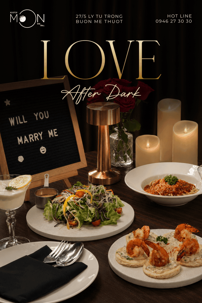 Fine Dining Love After Dark by Moon Bar & Grill Đắk Lắk
