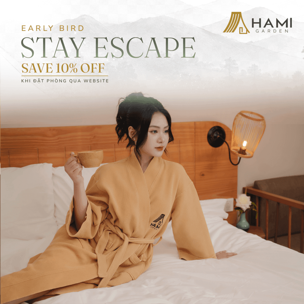 Tiết kiệm 10% khi đặt sớm tại Hami Garden qua website