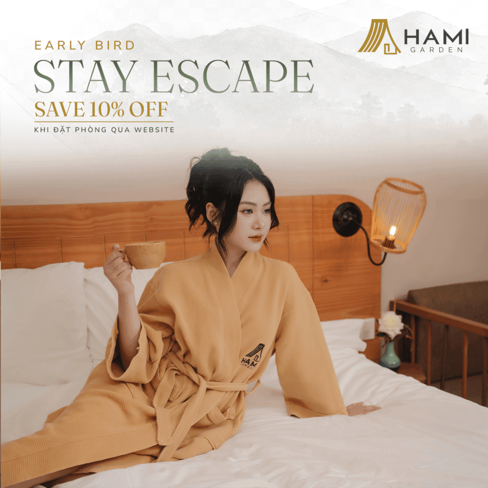 Tiết kiệm 10% khi đặt sớm tại Hami Garden qua website