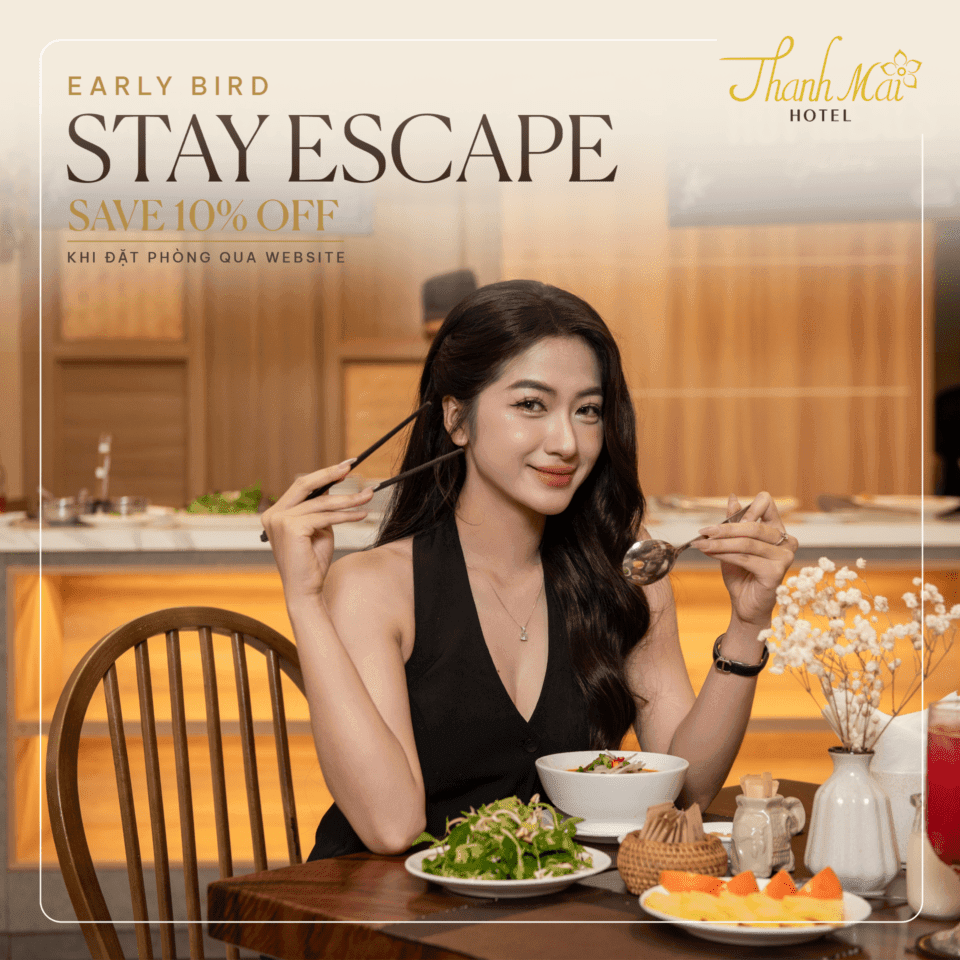 Tiết kiệm 10% khi đặt sớm tại Thanh Mai Hotel qua website